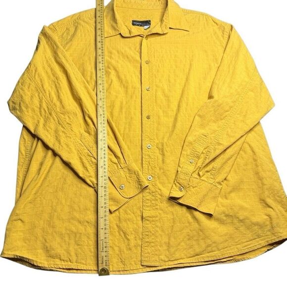 Rocawear Yellow Button Shirt Mens 3XL Long Sleeve Button  Shirt Hip Hop Skater - Picture 11 of 12